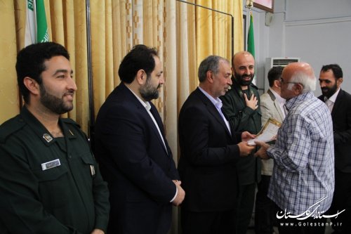 آیین تکریم و معارفه فرمانده حوزه بسیج اصناف شهرستان گرگان برگزار شد