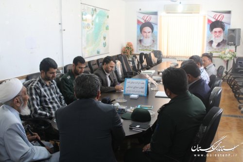 جلسه اقتصاد مقاومتی شهرستان مراوه تپه با محوریت فرش و تابلو فرش