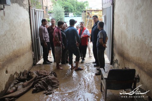 امدادرسانی به 53 خانوار حادثه دیده در سیل و آبگرفتگی گلستان