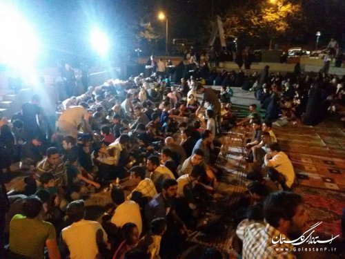 برگزاری یادواره شهدا در پارک شبنم نوده خاندوز