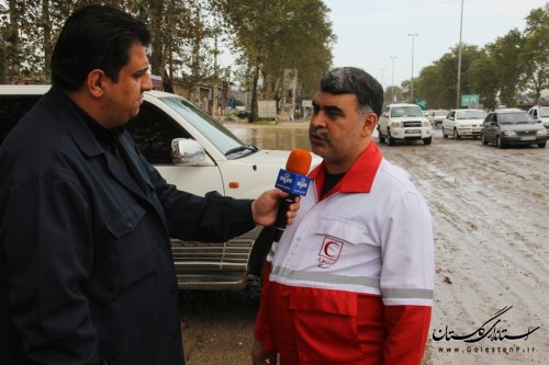 امدادرسانی به 53 خانوار حادثه دیده در سیل و آبگرفتگی گلستان