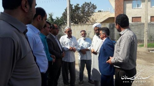بازدید فرماندار از اجرای طرح هادی روستای قره بلاغ