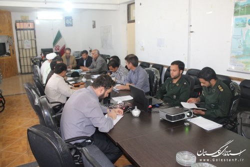 برگزاری جلسه هماهنگی و برنامه ریزی هفته دفاع مقدس شهرستان مراوه تپه