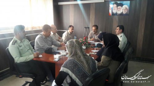 جلسه گروه کاری آسیبهای اجتماعی شهرستان ترکمن برگزار شد