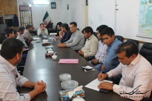 نشست فرماندار با تعاونی های شهرستان مراوه تپه به مناسبت هفته تعاون