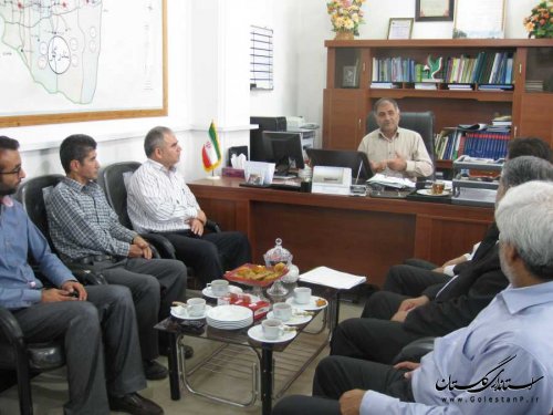 دیدار رییس و کارکنان اداره تعاون ، کار و رفاه اجتماعی بندرگز با فرماندار شهرستان