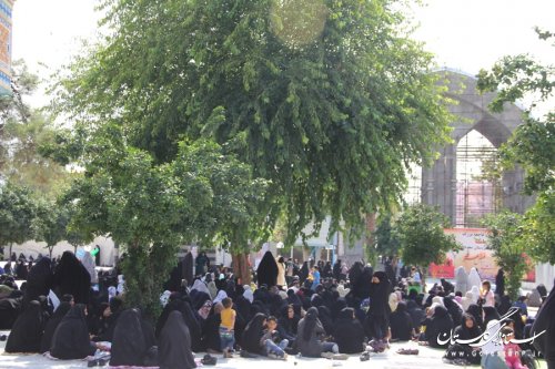 مراسم پرفیض دعای عرفه باحضور یک شهید گمنام در امامزاده عبدا...(ع)گرگان
