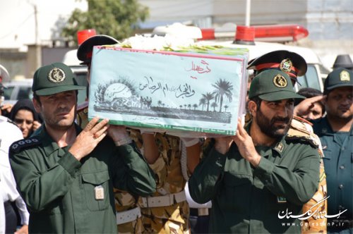 آیین استقبال و تشییع شهید گمنام و دعای عرفه در گنبد کاووس برگزار شد