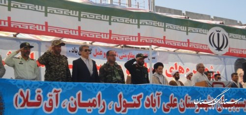 نمایش اقتدار یگان های مسلح در علی آباد کتول
