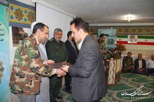 برگزاری مراسم گرامیداشت هفته دفاع مقدس در شرکت آبفار گلستان