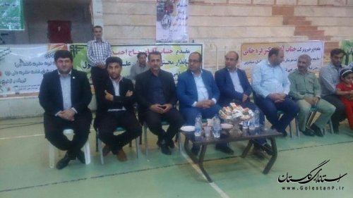 مسابقات جام روستا قهرمان شهر علی آباد کتول باحضورفرماندار