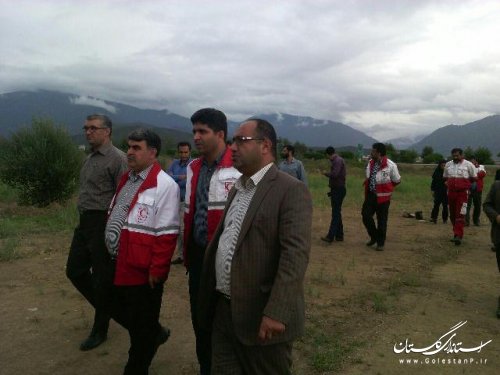 بازدید فرماندار علی آبادکتول از پروژه در حال ساخت پایگاه امداد و نجات