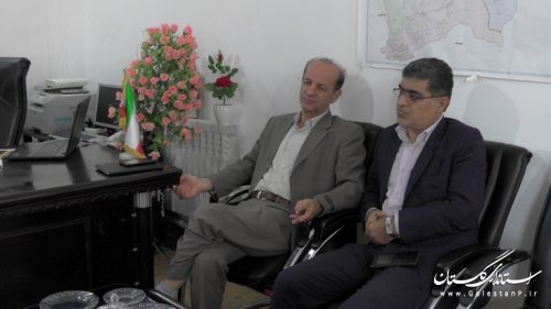 نشست مدیرعامل شرکت آب منطقه ای گلستان با فرماندار مراوه تپه