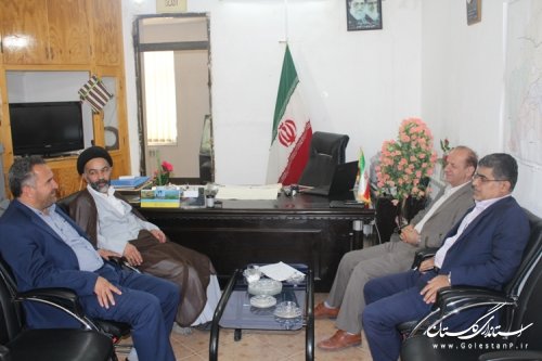 نشست مدیرعامل شرکت آب منطقه ای گلستان با فرماندار مراوه تپه