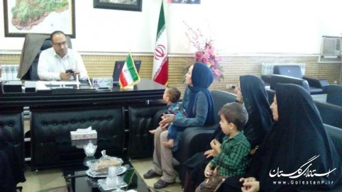 دیدار چهره به چهره فرماندار شهرستان علی آباد کتول با مردم