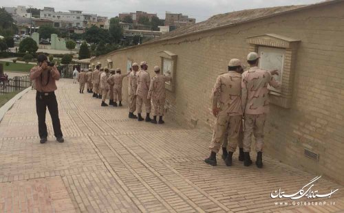 بازدید هنگ مرزی اترک از میراث جهانی گنبد قابوس