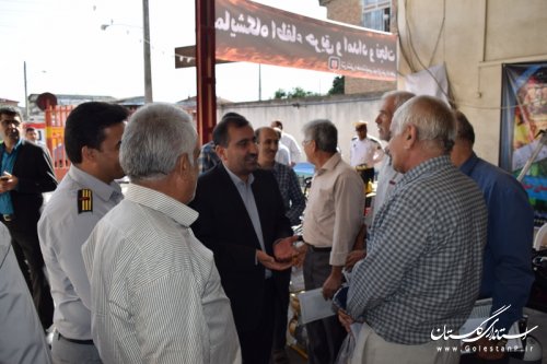 بازدید فرماندار، اعضای شورای اسلامی شهر و شهردار از واحد آتش نشانی علی آبادکتول