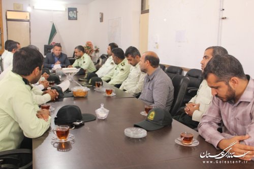 دیدار فرماندهی و پرسنل نیروی انتظامی با فرماندار شهرستان مراوه تپه