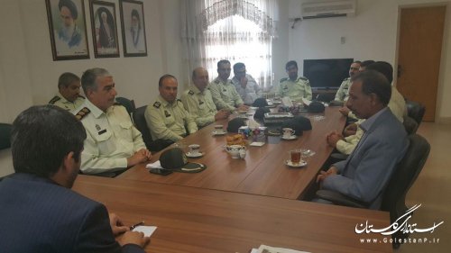 دیدار فرماندهی و پرسنل نیروی انتظامی با فرمانداری کلاله
