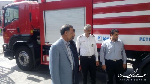 بازدید فرماندار از آتش نشانی شهرداری کلاله