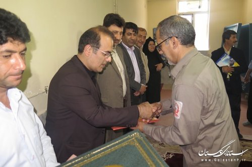 تجلیل از آتش نشانان خدوم شهرداری گالیکش توسط شهرداری و فرمانداری