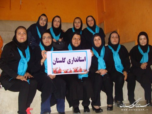 مراسم افتتاح مسابقات والیبال بانوان دستگاه های اجرایی استان گلستان برگزار شد