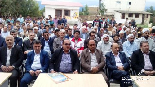 افتتاح دبستان 6 كلاسه‌ي بركت و طرح هادی در روستاي اودك‌دوجي