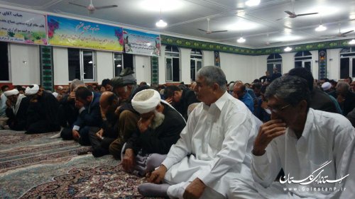 حسینیه سیدالشهدای کاظم خوجه کلاله با حضور نماینده ولی فقیه افتتاح شد