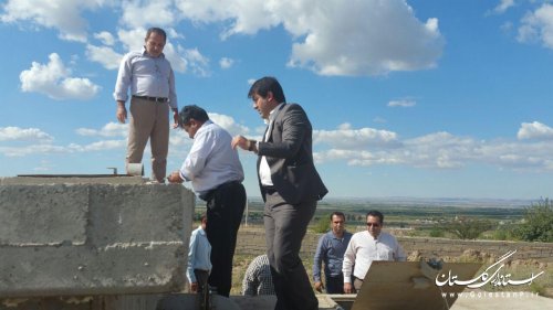 بازدید بخشدار مرکزی گالیکش از وضعیت آب شرب روستای قلی تپه