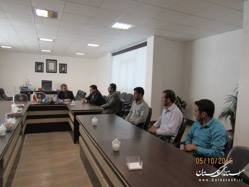رئیس و کارکنان دامپزشکی شهرستان با فرماندار گمیشان دیدار کردند