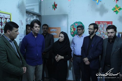 بازدید مهندس دشتیان از مرکز خانواده و کودک کم شنوا و ناشنوا "گویا"گرگان
