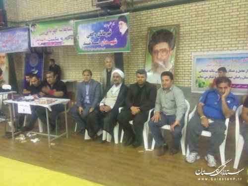 برگزاری مسابقات کشتی قهرمانی آزاد نوجوانان استان در رامیان