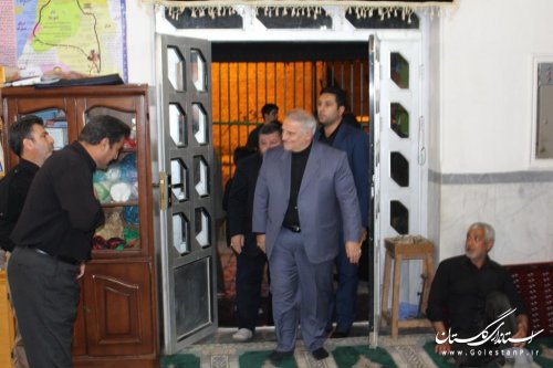 حضور استاندار گلستان در جمع عزاداران روستای سید آباد شهرستان آزادشهر