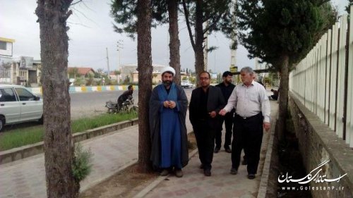 بازدید فرماندار علی آباد کتول از مرکزبهداشت شهرمزرعه کتول