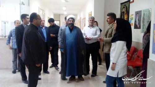 بازدید فرماندار علی آباد کتول از مرکزبهداشت شهرمزرعه کتول