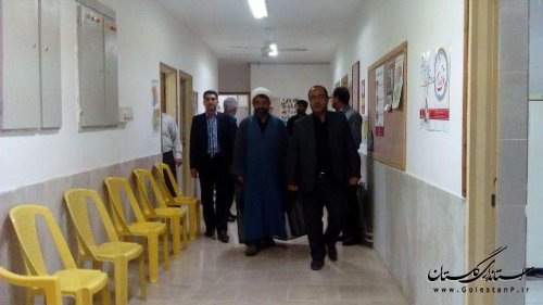 بازدید فرماندار علی آباد کتول از مرکزبهداشت شهرمزرعه کتول