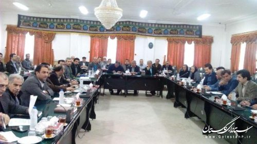 جلسه کارگروه ستاد تسهیل و رفع موانع تولید شهرستان علی آباد کتول برگزارشد