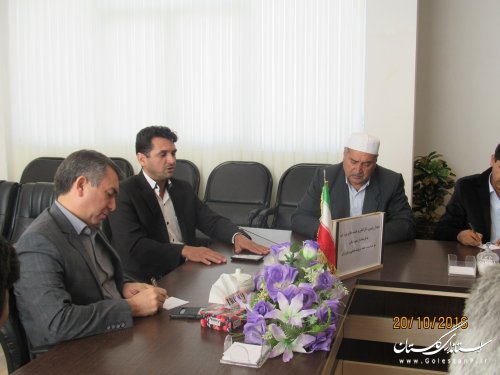دیدار رئیس، کارکنان و روسای هیئت های ورزشی شهرستان با فرماندار گمیشان