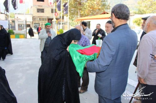 شهرستان رامیان میزبان پرچم سرخ بارگاه ملکوتی امام حسین (ع)