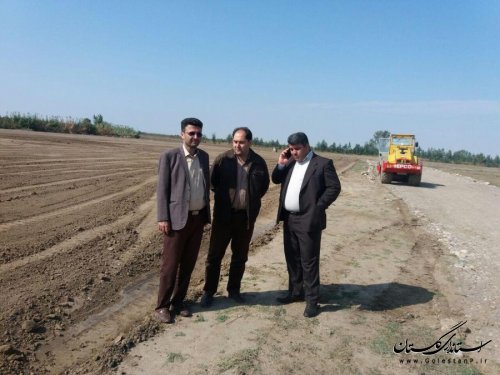 بازدید فرماندار رامیان از پروژه روستا شهر بنیاد مسکن در روستای توران فارس