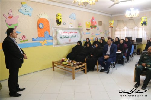 نواختن زنگ اجرای طرح پيشگيري از تنبلي چشم (آمبلیوپی) در سراسراستان