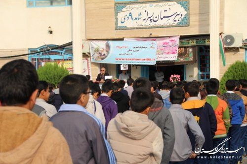 زنگ سرشماری در مدرسه شاهد کلاله به صدا در آمد