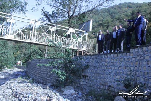 بازدید مدیرکل دفترفنی استانداری از رودخانه زیارت