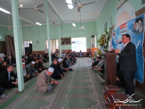 مراسم گرامیداشت شهدای عرصه نظم و امنیت شهرستان آق قلا