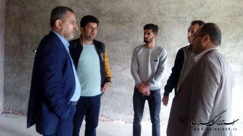بازديد  فرمانداراز مراحل ساخت خانه هاي عالم درعلی آباد کتول