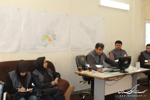 بازدید ناظرین ستاد سرشماری کشور از ستاد سرشماری شهرستان آزادشهر