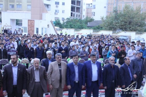 آیین افتتاح دبیرستان 36کلاسه شهید مصطفی خمینی در شهرگرگان برگزار شد