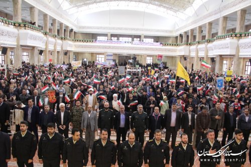 راهپیمایی باشکوه 13آبان در شهرستان گرگان برگزار شد