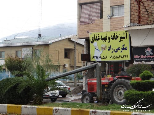 گزارش تصویری از خسارات ناشی از طوفان به تاسیسات شهری فاضل آباد