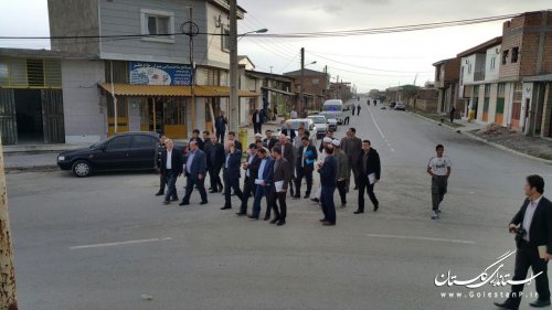 بازدید معاون عمران روستایی بنیاد مسکن از روستای چپاقلی شهرستان ترکمن